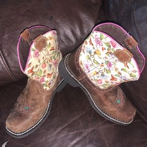 Girls Justin cowgirl boots size 12
